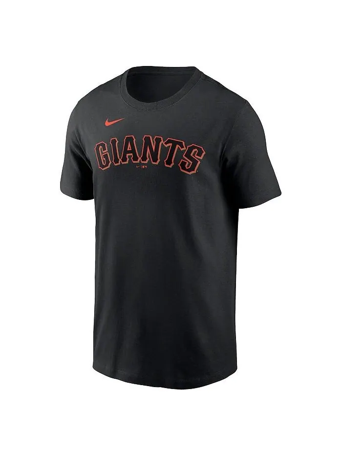 Мужская черная футболка с именем и номером San Francisco Giants Alyssa Nakken Nike — изображение 3 из 3, черный