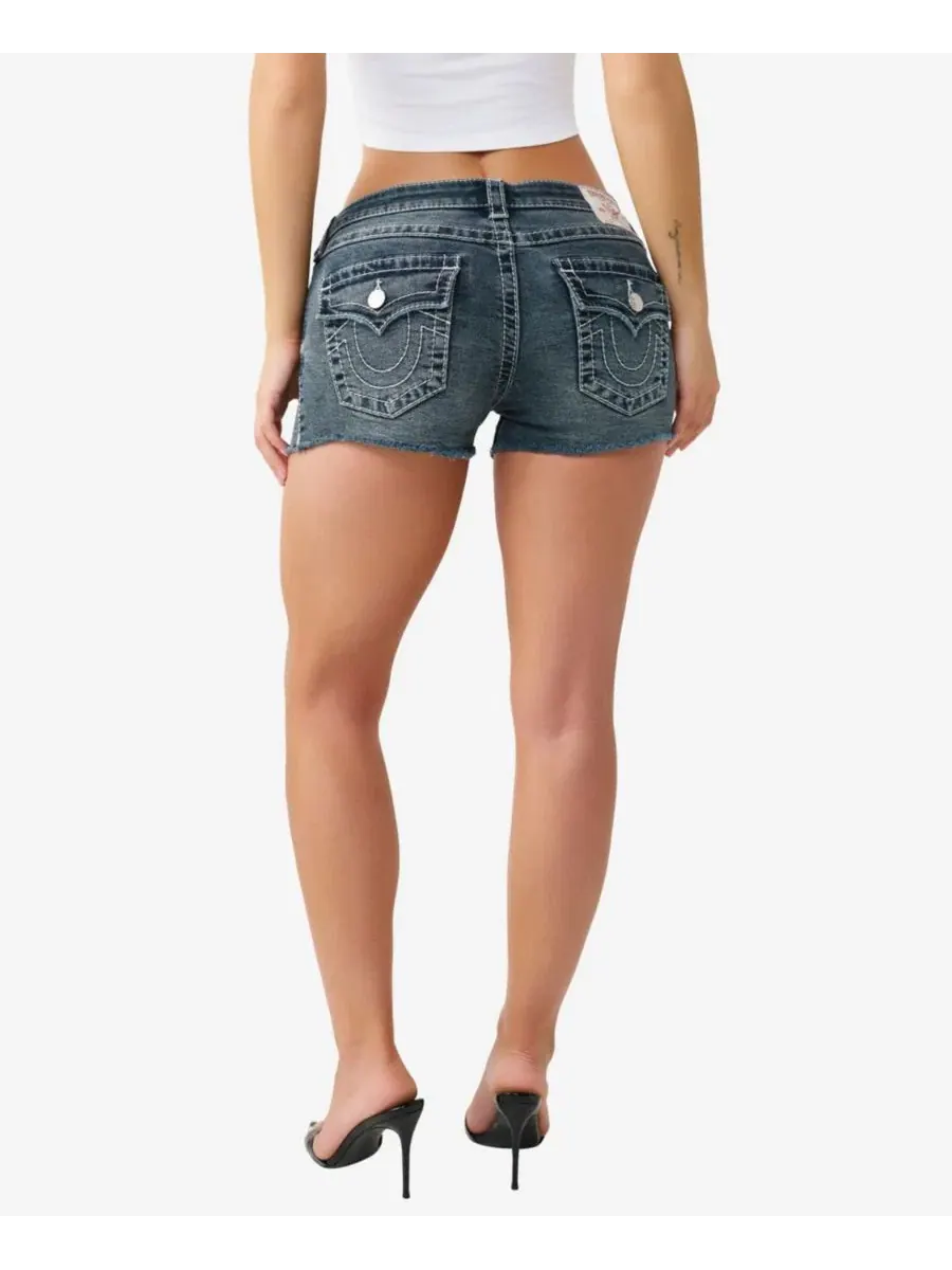 Женские шорты Joey с низкой посадкой и большим Т-образным клапаном True Religion — изображение 3 из 3