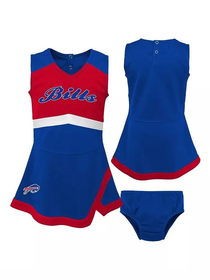 Платье для девочек-малышей Royal Buffalo Bills Cheer Captain с шароварами Outerstuff — изображение 1 из 4