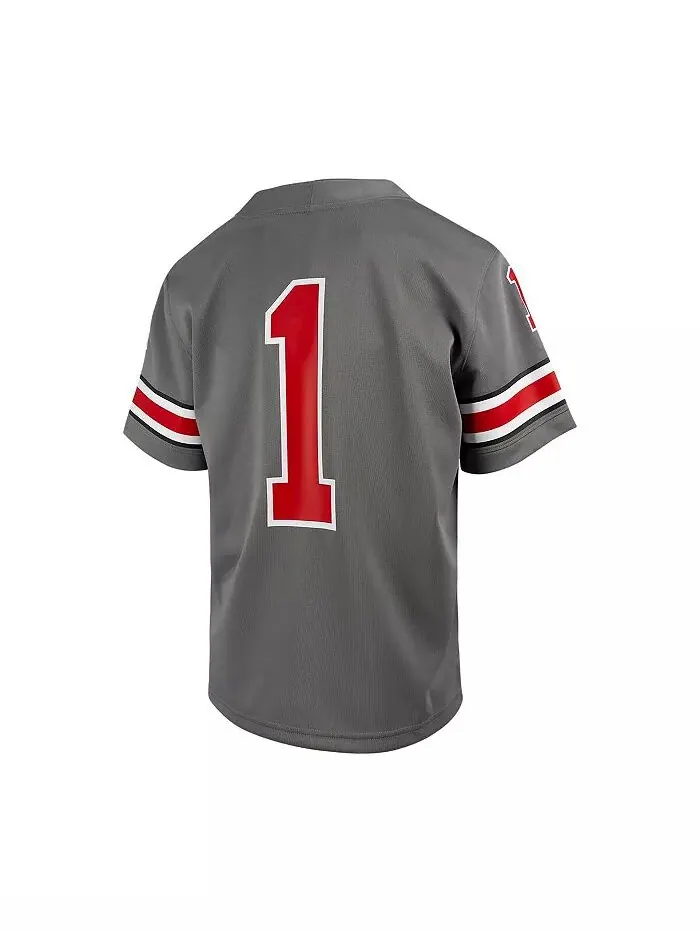 Дошкольный #1 Steel Ohio State Buckeyes альтернативная футбольная майка Untouchable Nike — изображение 2 из 3