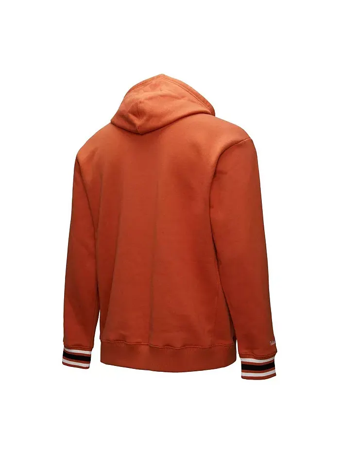 Мужской флисовый худи с вышивкой Texas Longhorns в цвете Texas Orange Mitchell & Ness — изображение 2 из 3