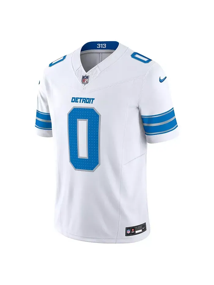 Мужская ограниченная джерси Detroit Lions Vapor F.U.S.E. Jahmyr Gibbs в белом цвете Nike — изображение 2 из 3