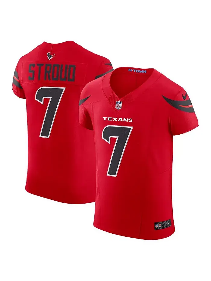 Мужская футболка Houston Texans Alternate Vapor F.U.S.E. Elite цвета красного C.J. Stroud Nike — изображение 1 из 3