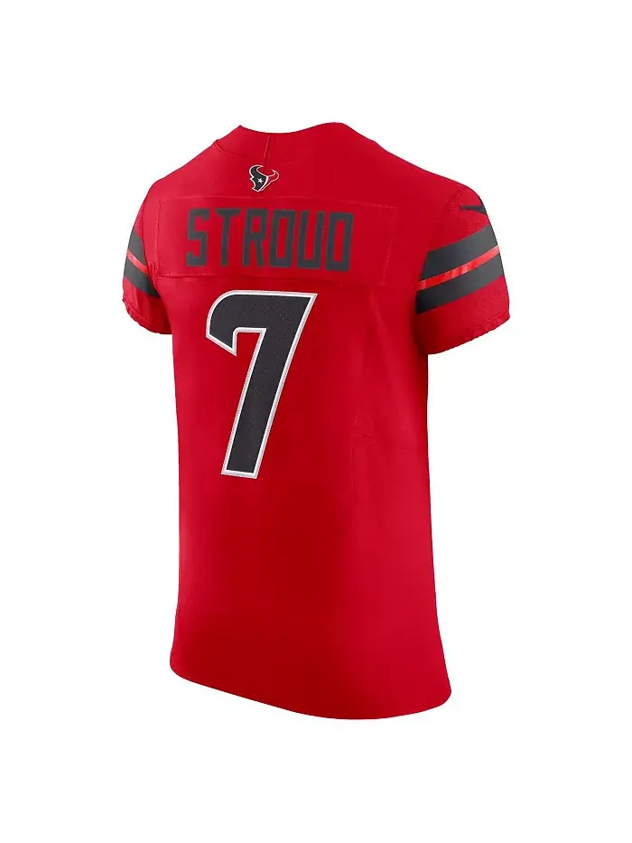 Мужская футболка Houston Texans Alternate Vapor F.U.S.E. Elite цвета красного C.J. Stroud Nike — изображение 2 из 3