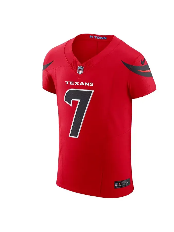 Мужская футболка Houston Texans Alternate Vapor F.U.S.E. Elite цвета красного C.J. Stroud Nike — изображение 3 из 3