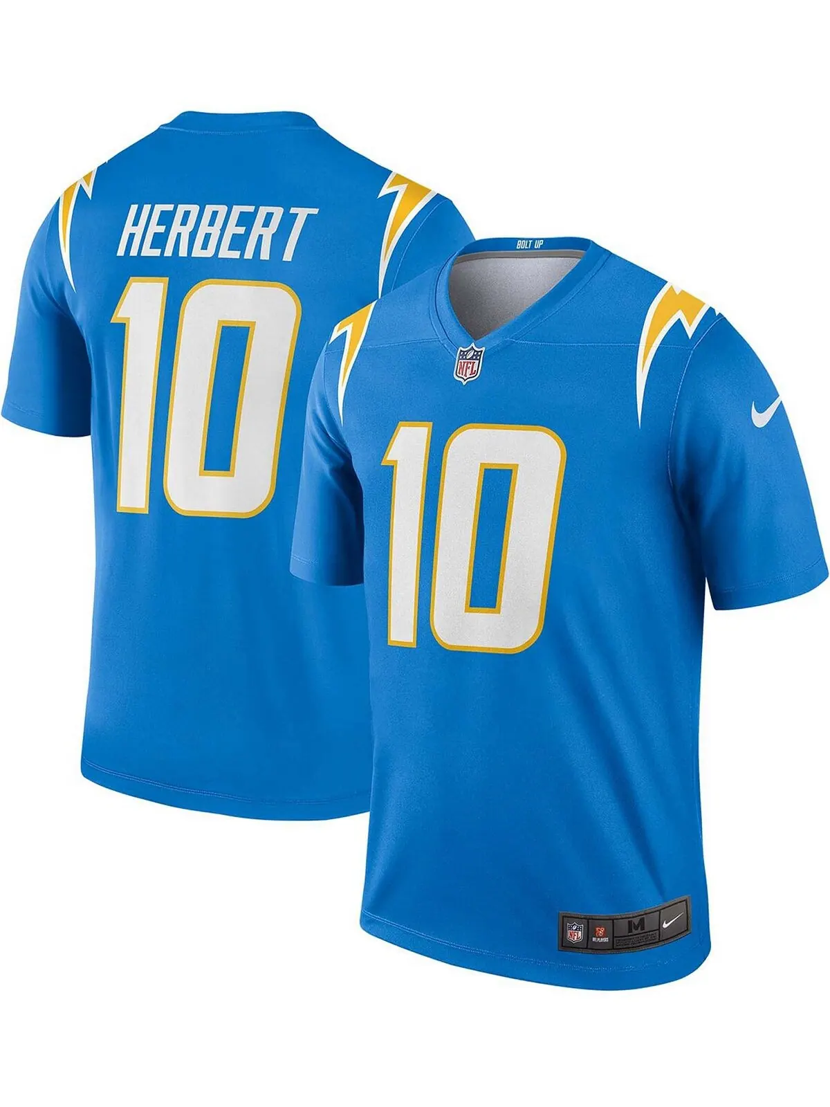 Мужская футболка justin herbert powder blue los angeles chargers legend jersey Nike — изображение 1 из 3, синий