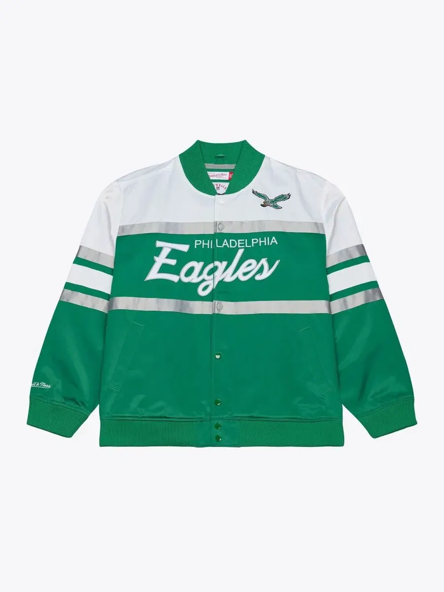 Куртка Mitchell & Ness с полной застежкой-молнией — изображение 1 из 4, зеленый