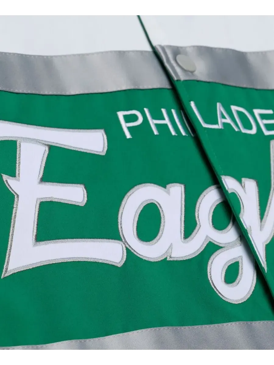 Куртка Mitchell & Ness с полной застежкой-молнией — изображение 3 из 4, зеленый