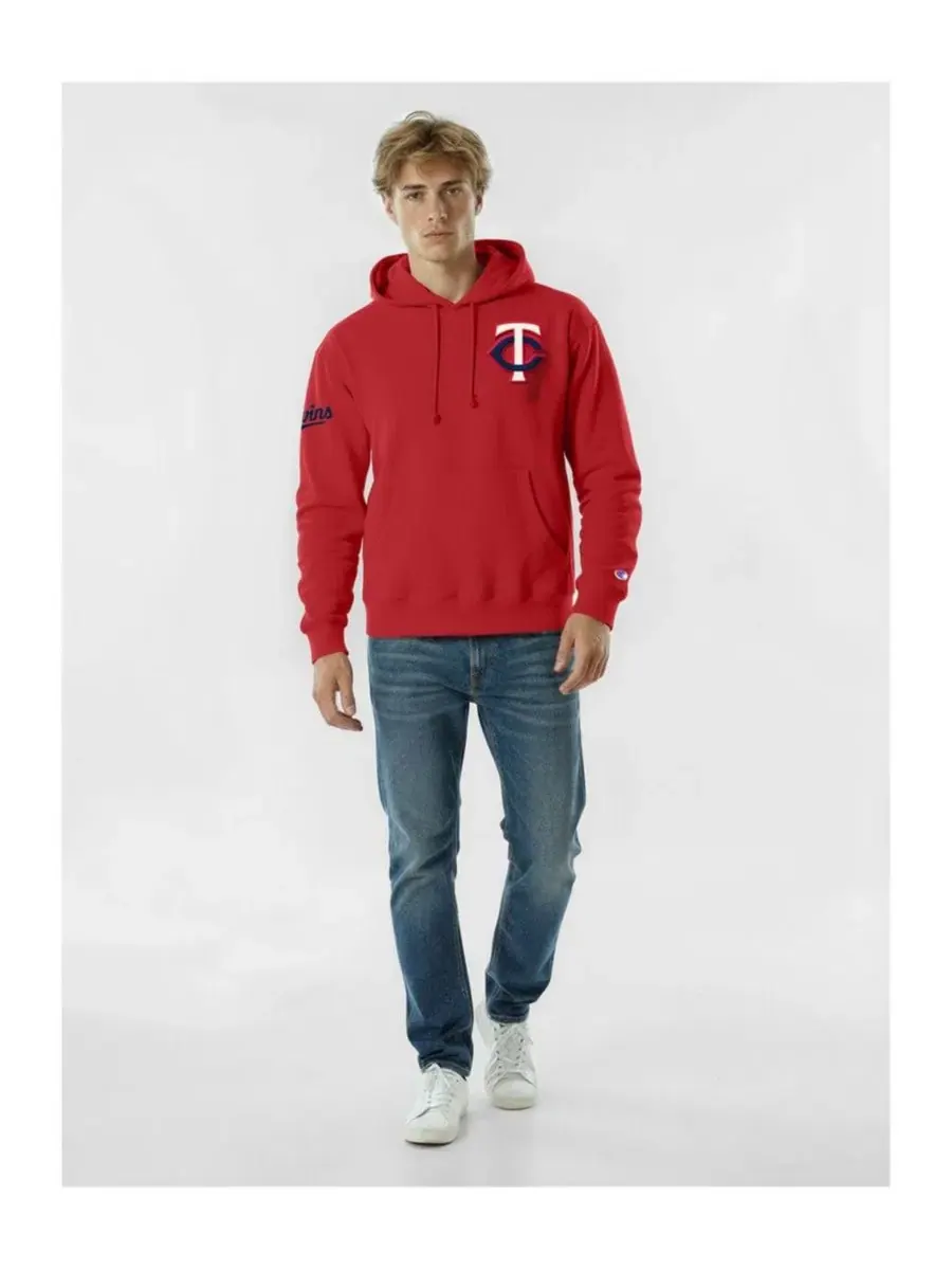 Худи-олимпийка с вышивкой Champion Reverse Weave Chenille — изображение 1 из 3, красный