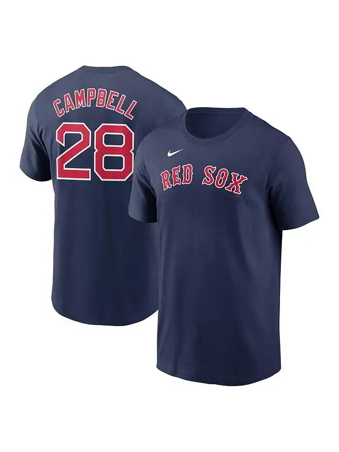 Мужская футболка Boston Red Sox с именем и номером Kristian Campbell, цвет navy, коллекция Fuse Nike — изображение 1 из 3