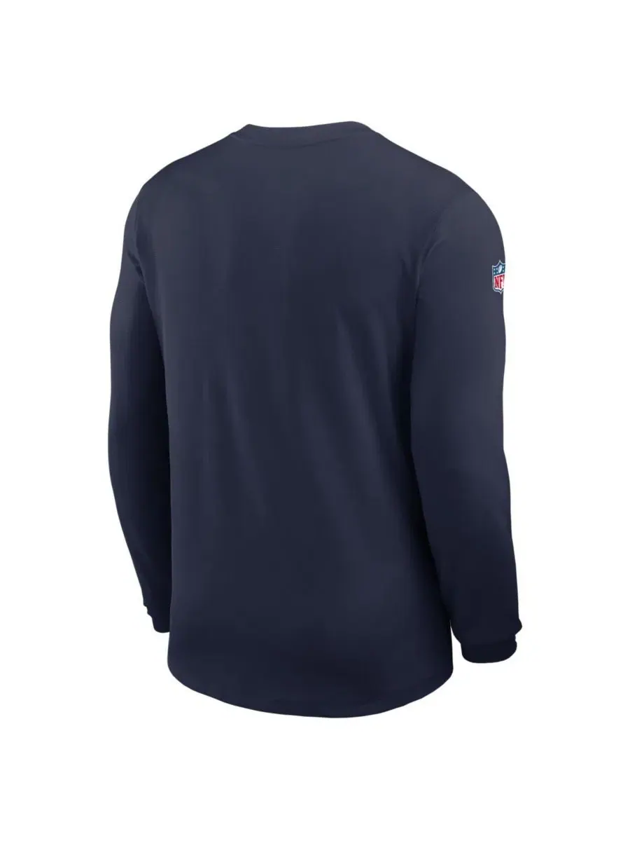 Лонгслив Nike Denver Broncos Sideline Coaches UV Dri-FIT — изображение 3 из 3, темно-синий