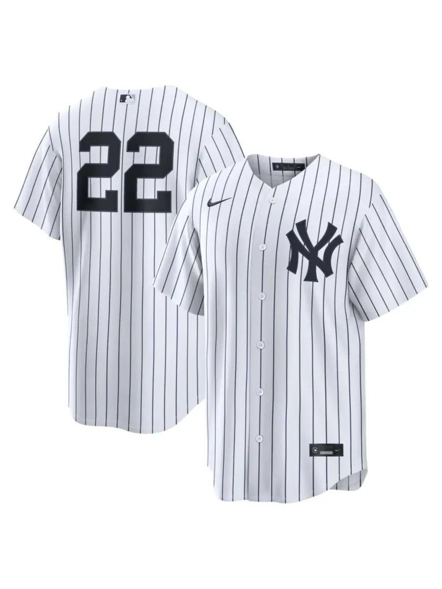 Мужская реплика джерси Ben Rice New York Yankees Nike — изображение 1 из 5, белый