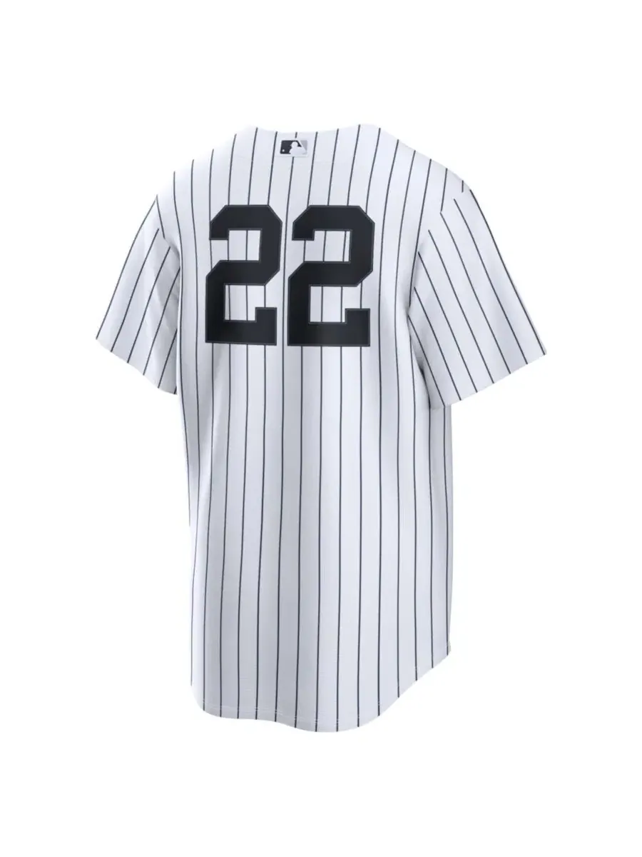 Мужская реплика джерси Ben Rice New York Yankees Nike — изображение 3 из 5, белый