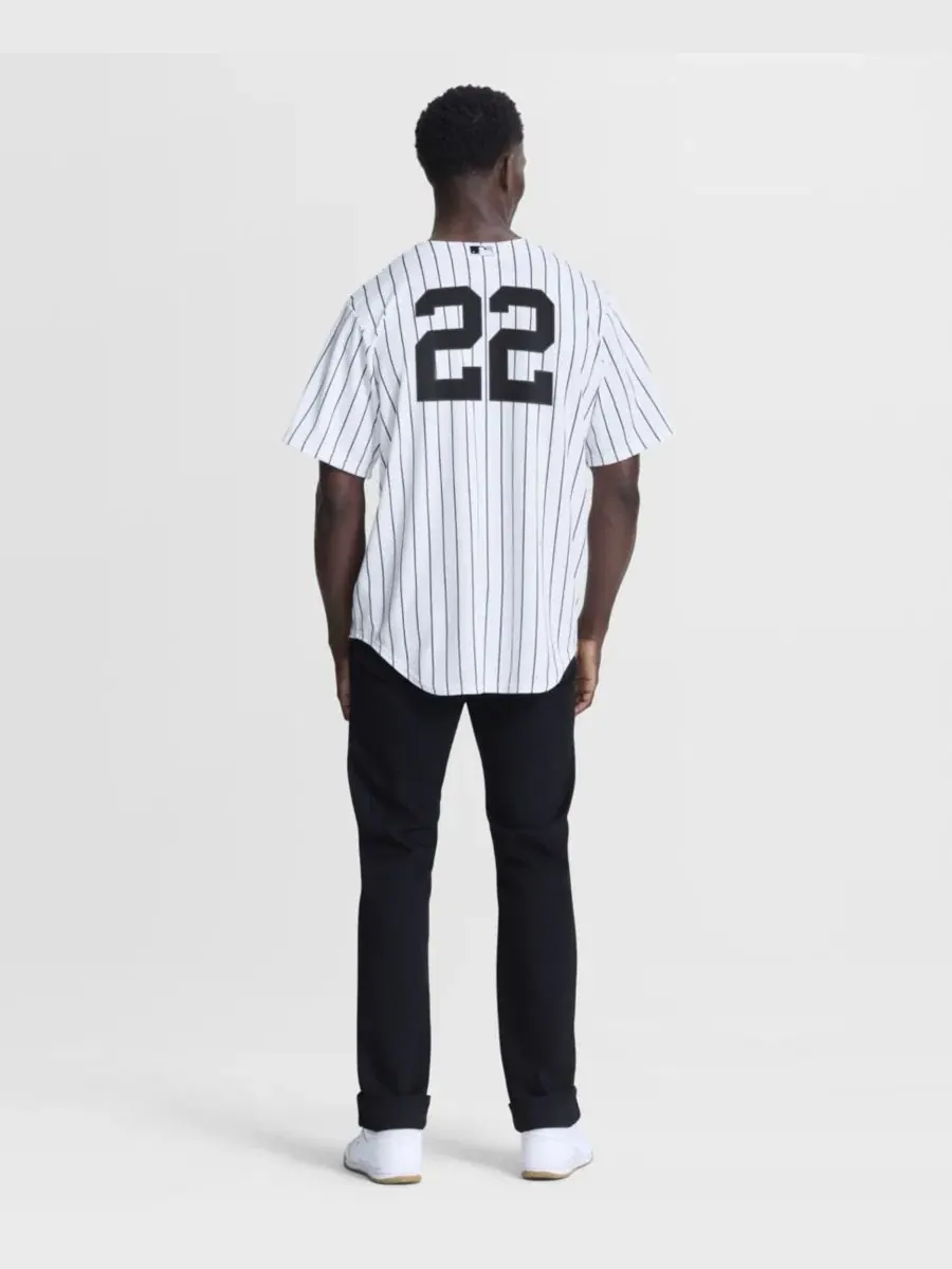 Мужская реплика джерси Ben Rice New York Yankees Nike — изображение 5 из 5, белый
