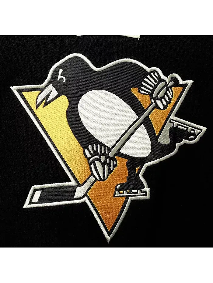 Мужская черная толстовка с капюшоном Pittsburgh Penguins Superior Lacer '47 Brand — изображение 4 из 4