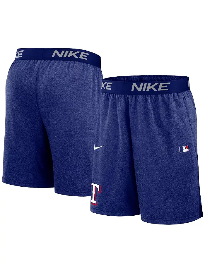 Мужские шорты Performance Knit из коллекции Authentic Collection Royal Texas Rangers Nike — изображение 1 из 3