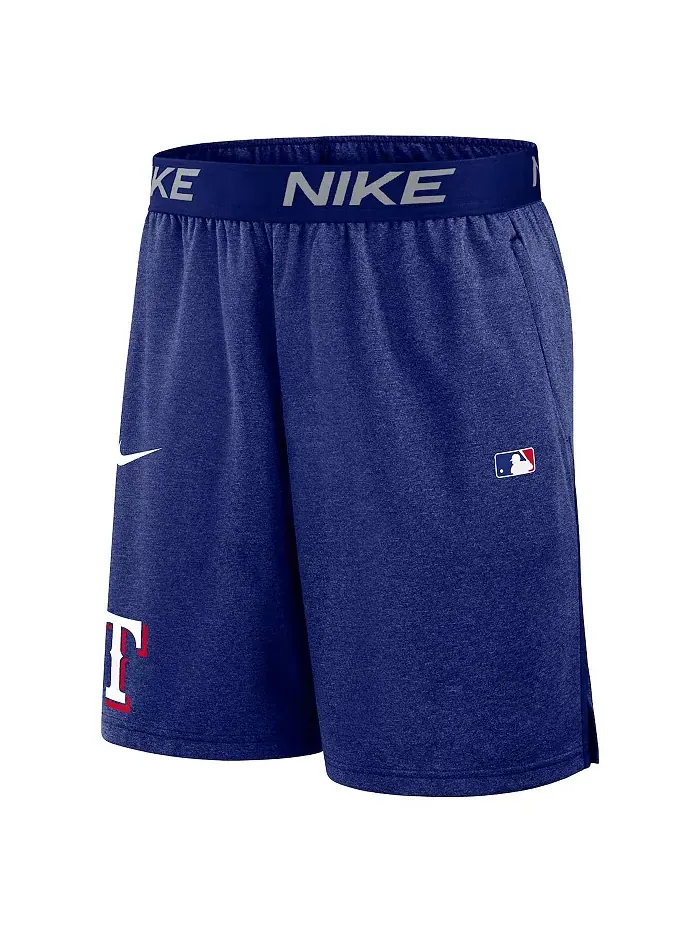 Мужские шорты Performance Knit из коллекции Authentic Collection Royal Texas Rangers Nike — изображение 2 из 3