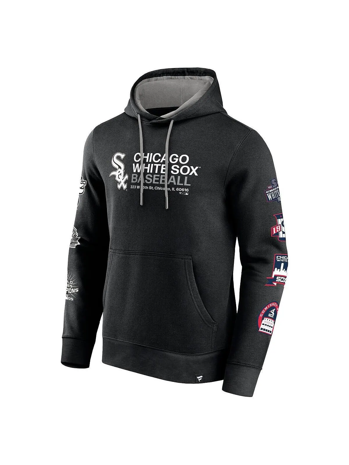 Мужской черный пуловер с капюшоном Chicago White Sox Extra Innings с логотипом Fanatics — изображение 2 из 3