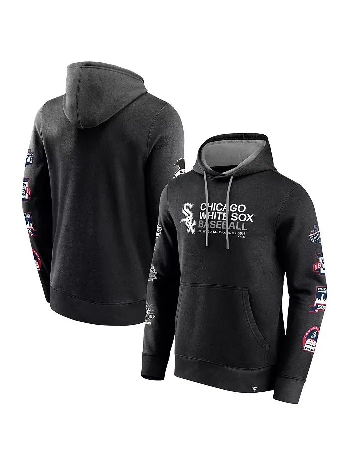 Мужская черная толстовка с капюшоном Chicago White Sox Extra Innings Fanatics — изображение 1 из 3