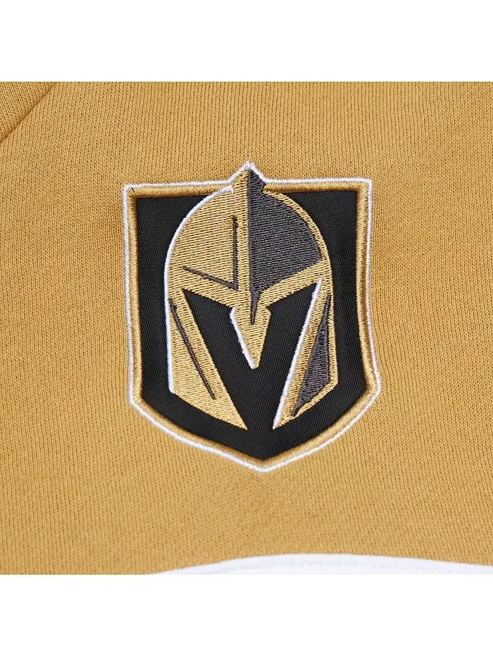 Мужская черная толстовка с капюшоном Vegas Golden Knights Head Coach с золотым оформлением Mitchell — изображение 2 из 4