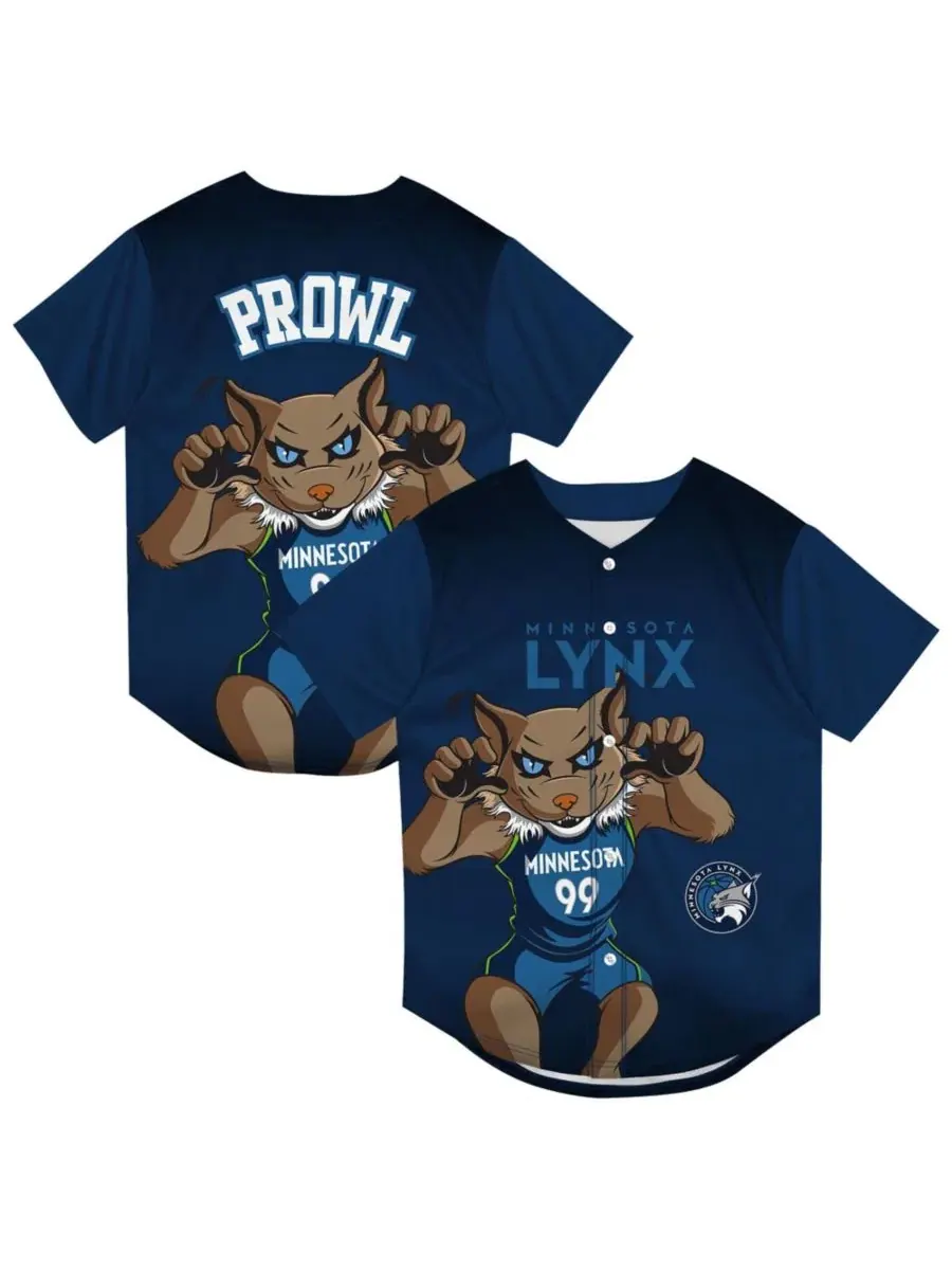 Футболка с сетчатой тканью Minnesota Lynx Mascot Friend Mesh Fashion Jersey Outerstuff — изображение 1 из 3, темно-синий