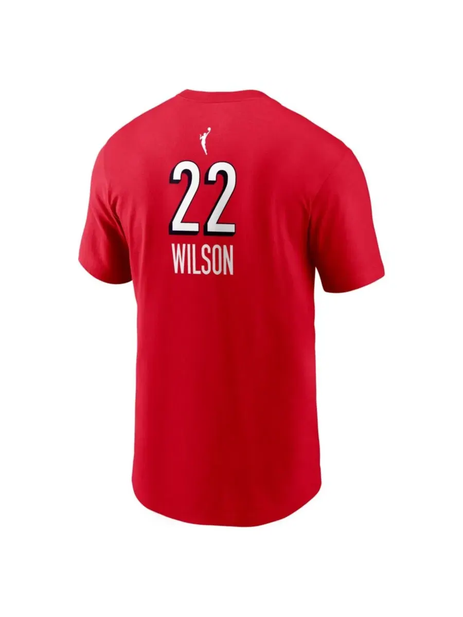 Футболка с принтом A'ja Wilson Rebel Edition Nike — изображение 2 из 3, красный
