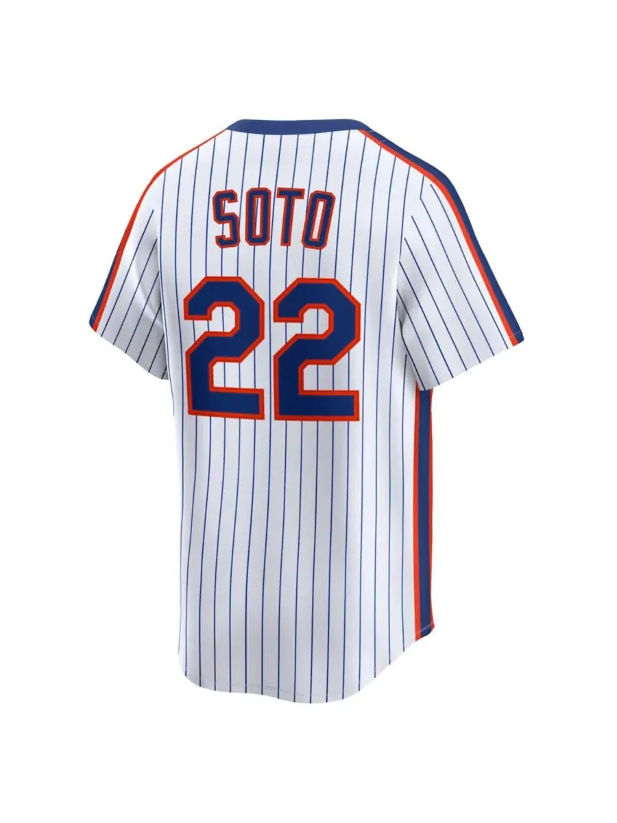 Мужская футболка Juan Soto White New York Mets Cooperstown Collection Limited 40th Anniversary — изображение 2 из 3, белый