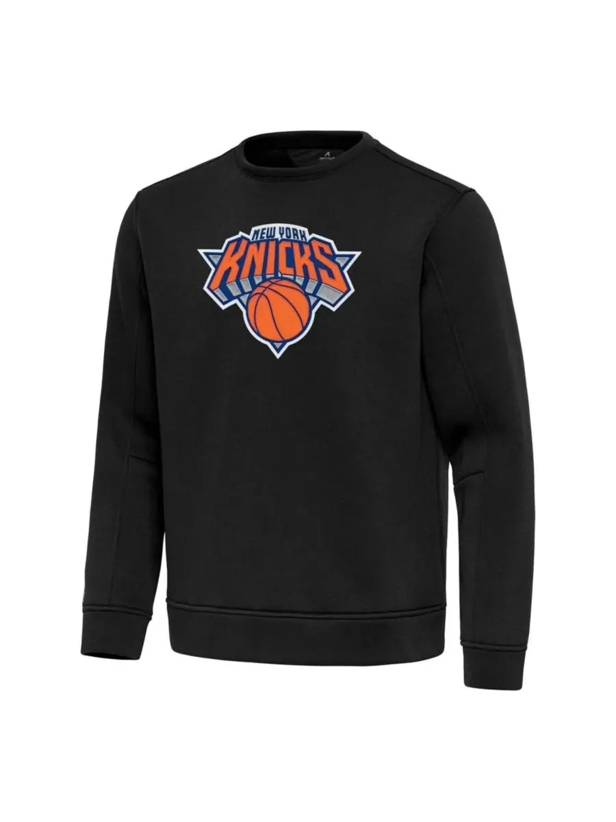 Толстовка с принтом New York Knicks Relevant Pullover Antigua — изображение 1 из 1, черный