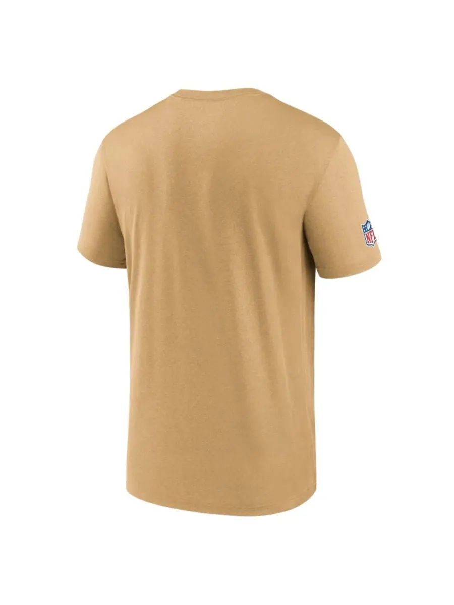 Футболка с технологией Dri-FIT с логотипом команды San Francisco 49ers Nike — изображение 3 из 3, золото