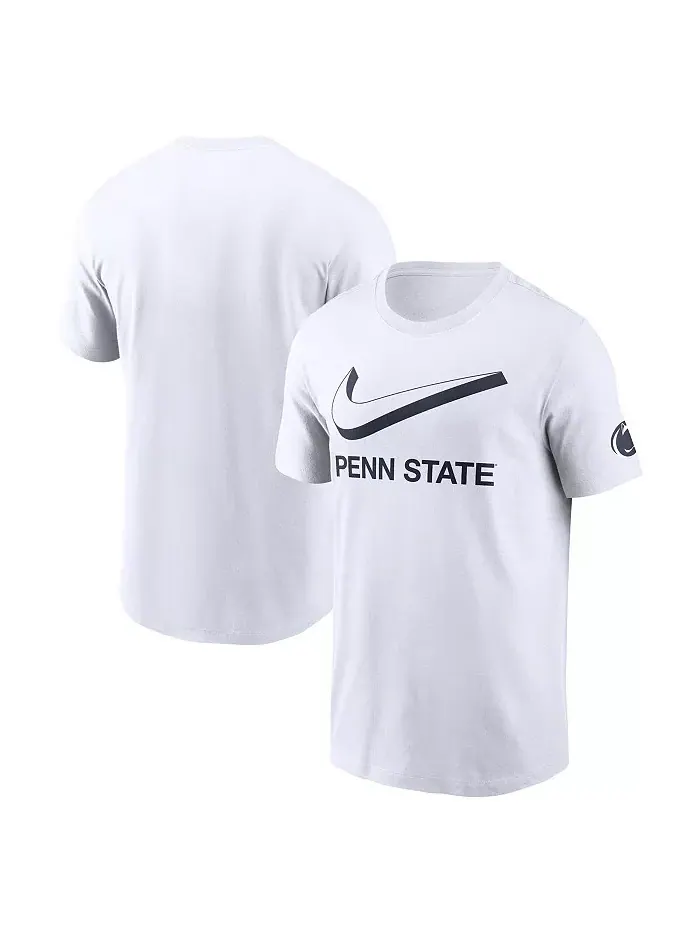 Мужская белая футболка Penn State Nittany Lions Primetime 2-Hit Swoosh Nike — изображение 1 из 3