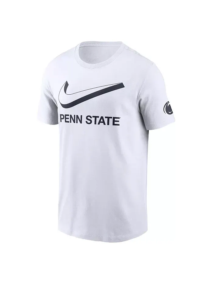 Мужская белая футболка Penn State Nittany Lions Primetime 2-Hit Swoosh Nike — изображение 2 из 3