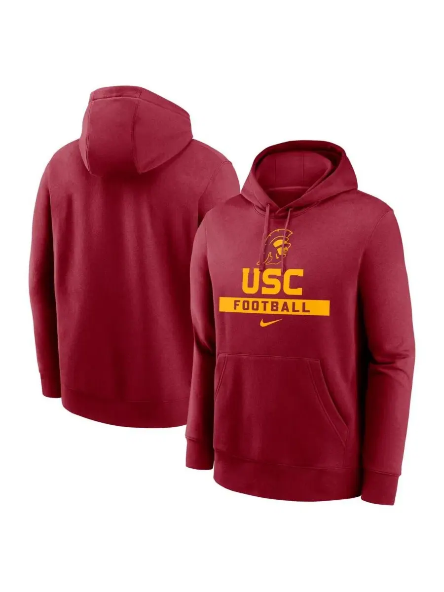 Худи из флиса с командным принтом USC Trojans Nike — изображение 1 из 3, красный