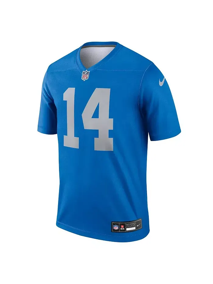 Мужская футболка для тренировок Amon-Ra St. Brown синего цвета Detroit Lions Alternate Legend — изображение 3 из 3