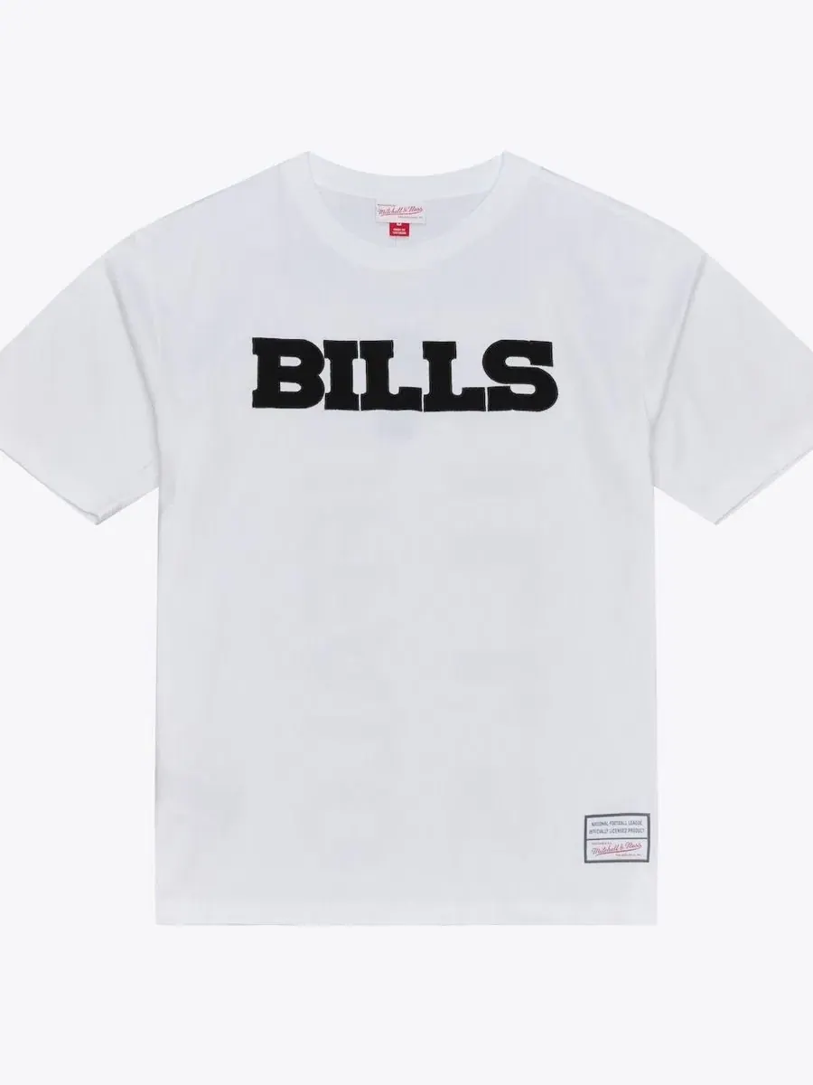 Футболка с принтом Monochrome Mitchell & Ness — изображение 1 из 5, белый