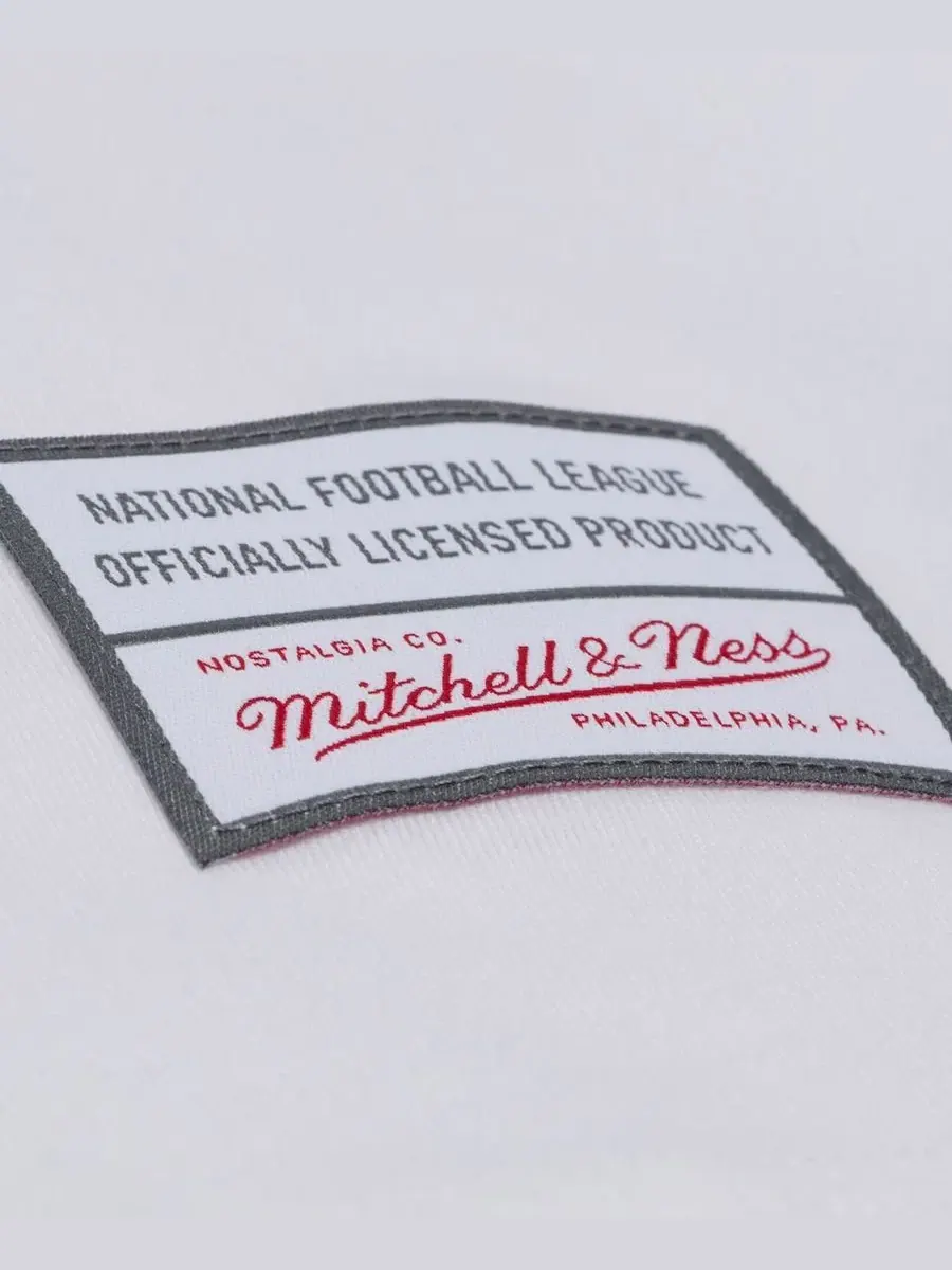 Футболка с принтом Monochrome Mitchell & Ness — изображение 3 из 5, белый