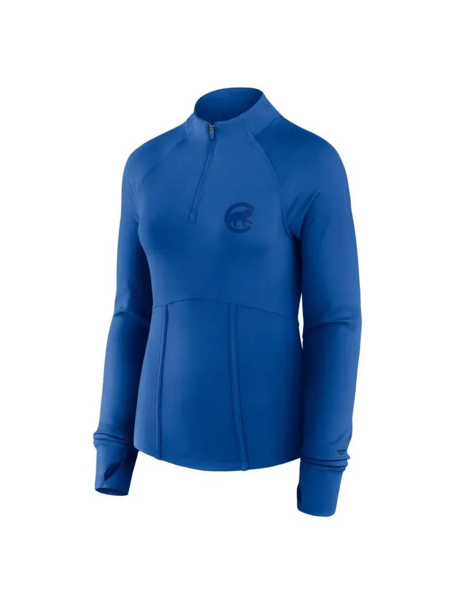 Женская куртка-поло с четверть-застежкой, реглан, с принтом Elements Raglan Tri-Blend Quarter-Zip — изображение 2 из 3