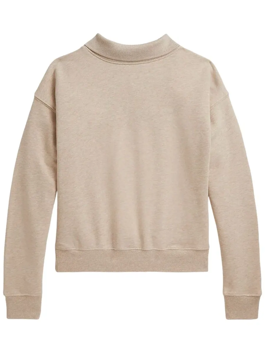 Свитшот с длинным рукавом и воротником-поло с аппликацией флага Flag Terry Long-Sleeve Collared — изображение 4 из 5