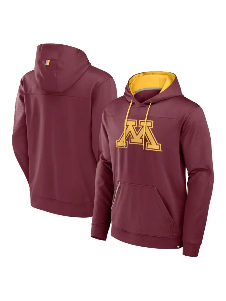 Fanatics Мужская толстовка с капюшоном бордового цвета с изображением команды Minnesota Golden — изображение 1 из 3