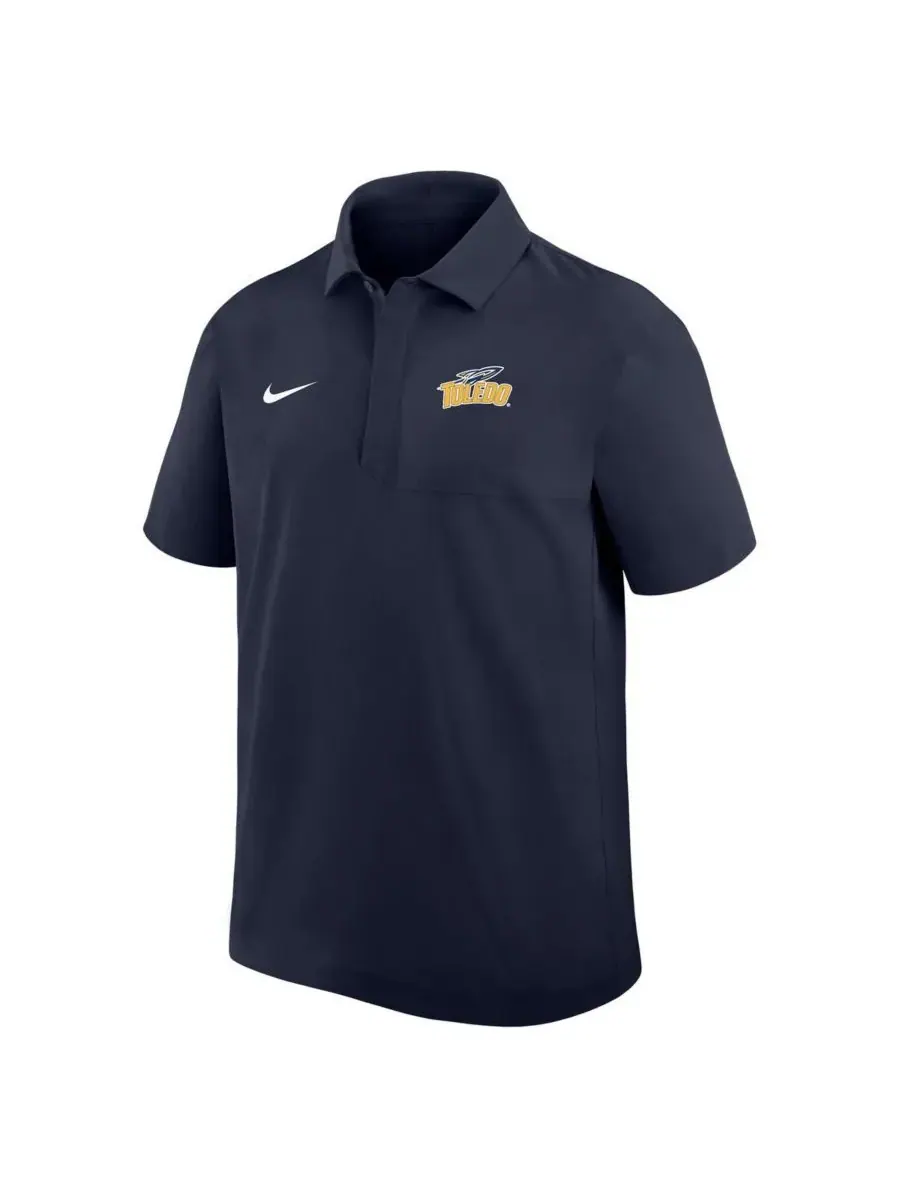 Nike Мужская темно-синяя футболка-поло Toledo Rockets 2025 Sideline Dri-FIT — изображение 2 из 3, темно-синий