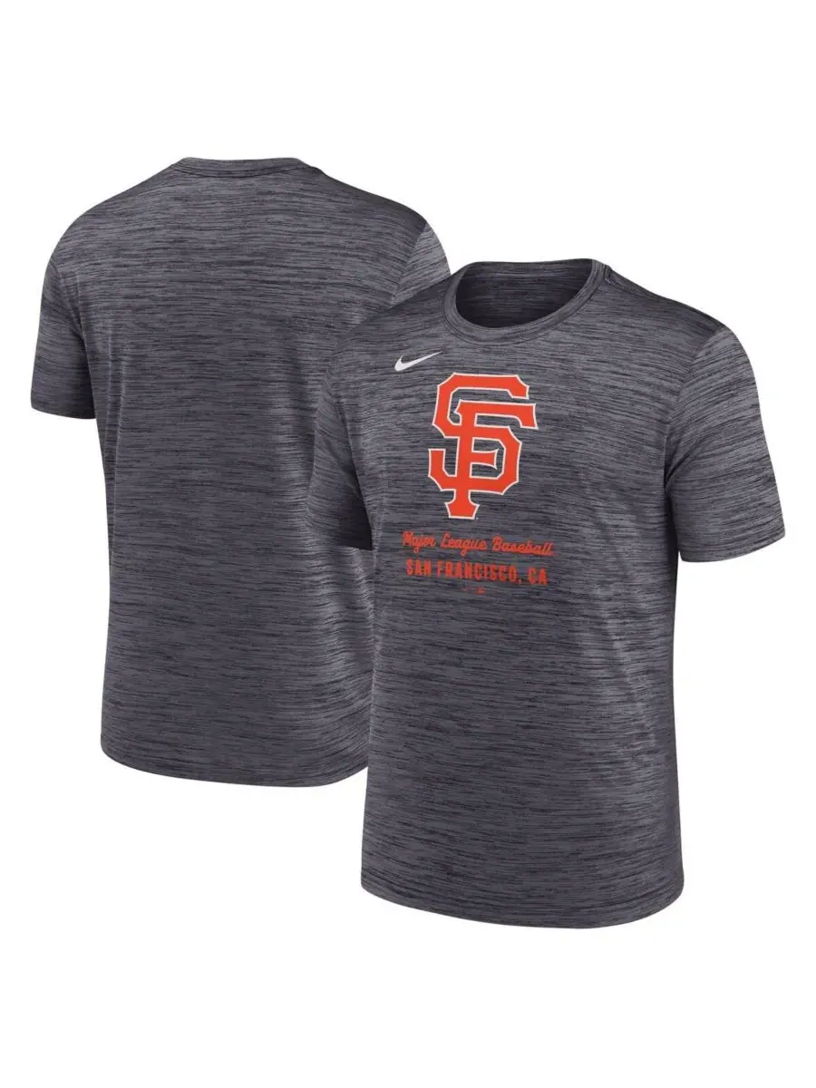 Nike Мужская черная футболка San Francisco Giants Velocity Performance — изображение 1 из 3, черный