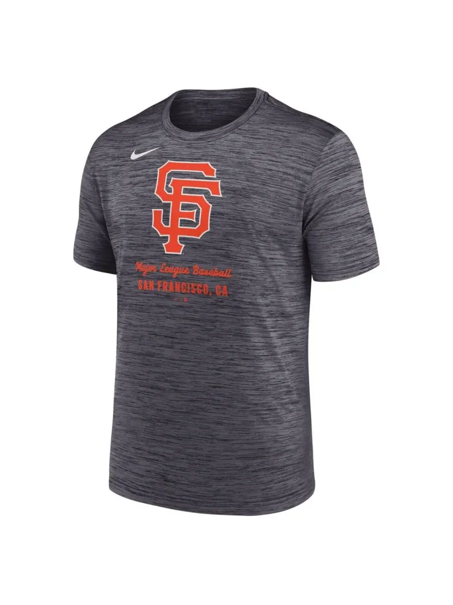 Nike Мужская черная футболка San Francisco Giants Velocity Performance — изображение 2 из 3, черный