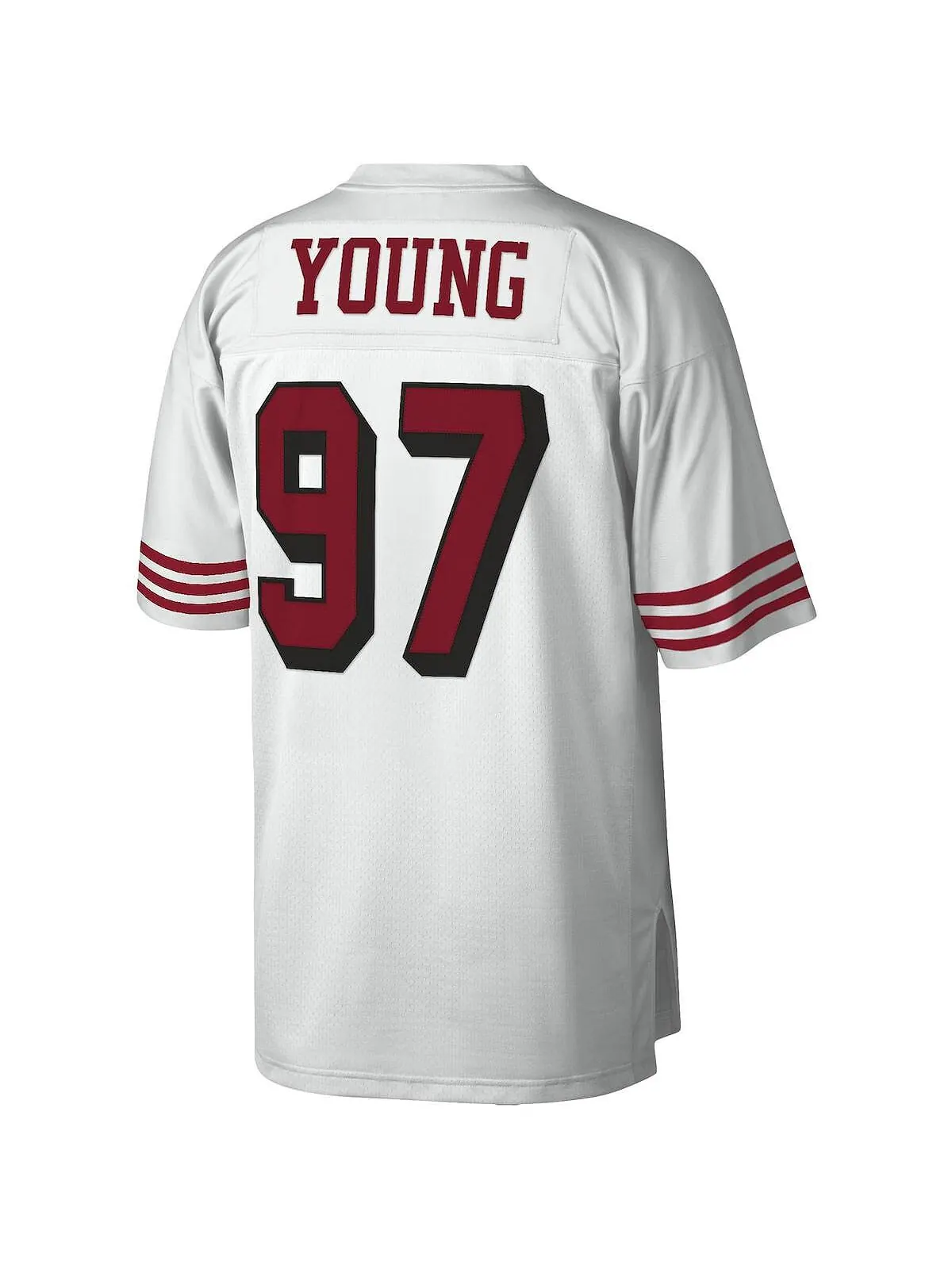 Мужская футболка bryant young white san francisco 49ers 1994 legacy, копия Mitchell & Ness — изображение 2 из 3, белый