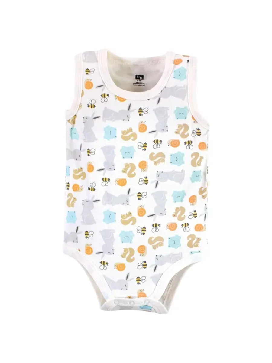 Набор из 5 боди без рукавов Hudson Baby, Bunny And Bee — изображение 6 из 7
