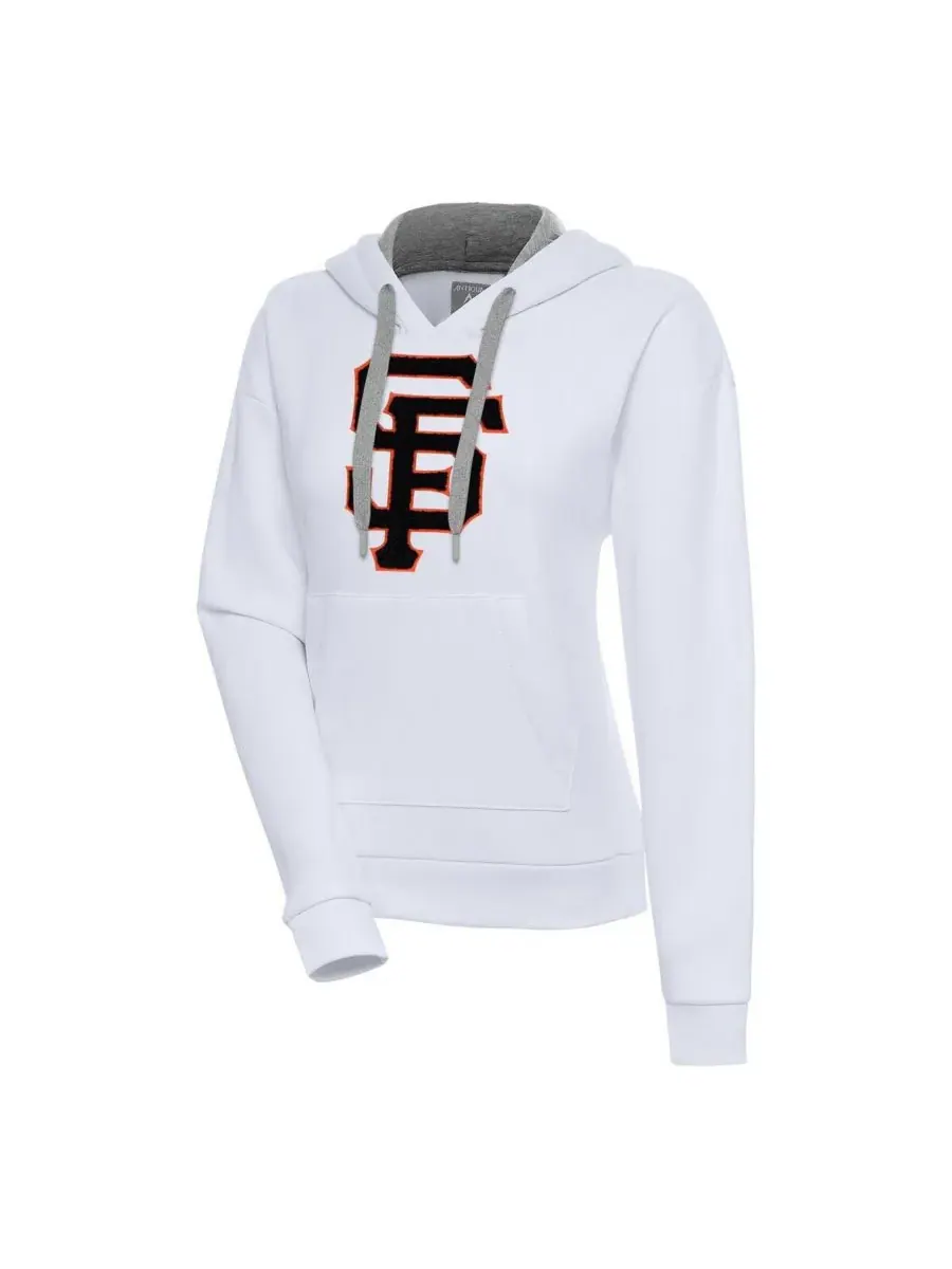Antigua Женская белая толстовка с капюшоном San Francisco Giants Victory — изображение 1 из 1, белый