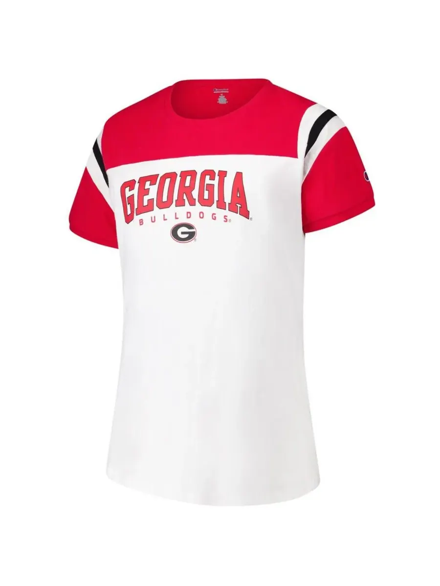 Fanatics Женская белая футболка Georgia Bulldogs большого размера с символикой команды — изображение 2 из 3, белый