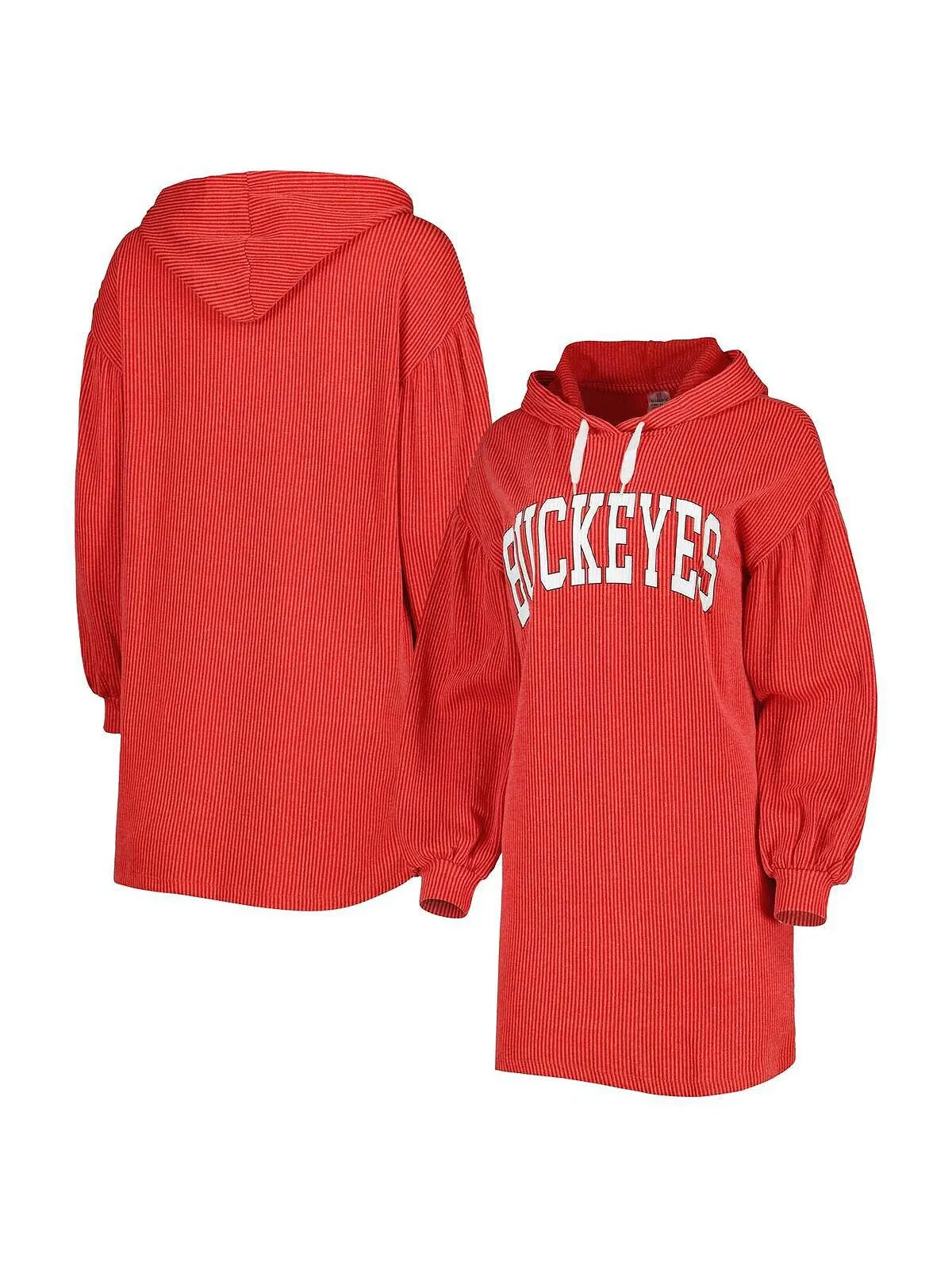 Женское винтажное платье три-смесового цвета Scarlet Ohio State Buckeyes Game Winner Gameday Couture — изображение 1 из 3