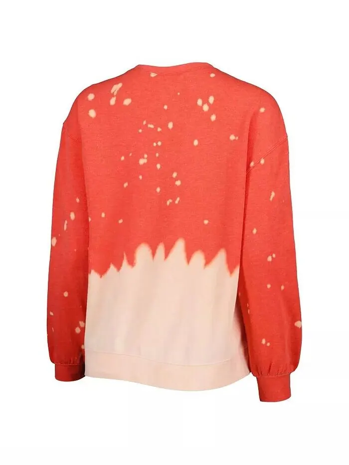 Женский пуловер Scarlet Ohio State Buckeyes Twice As Nice с эффектом потертости Gameday Couture — изображение 2 из 3