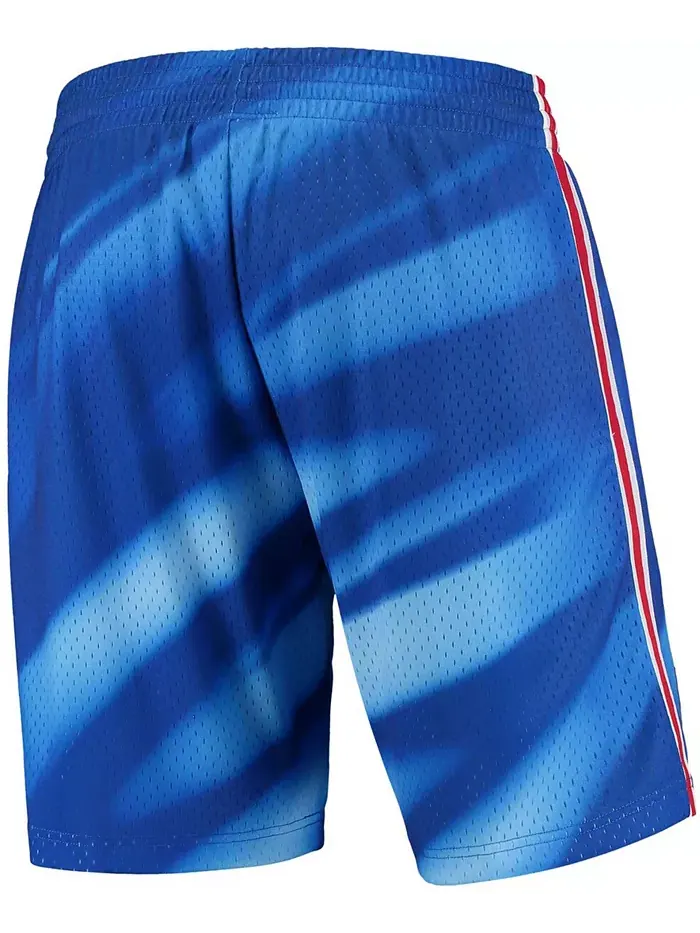 Мужские шорты New Jersey Nets Hardwood Classics Swingman синего цвета Mitchell & Ness — изображение 3 из 4