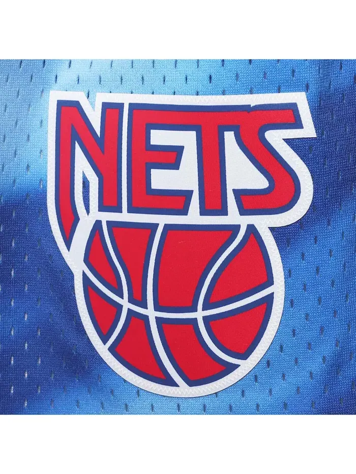 Мужские шорты New Jersey Nets Hardwood Classics Swingman синего цвета Mitchell & Ness — изображение 4 из 4