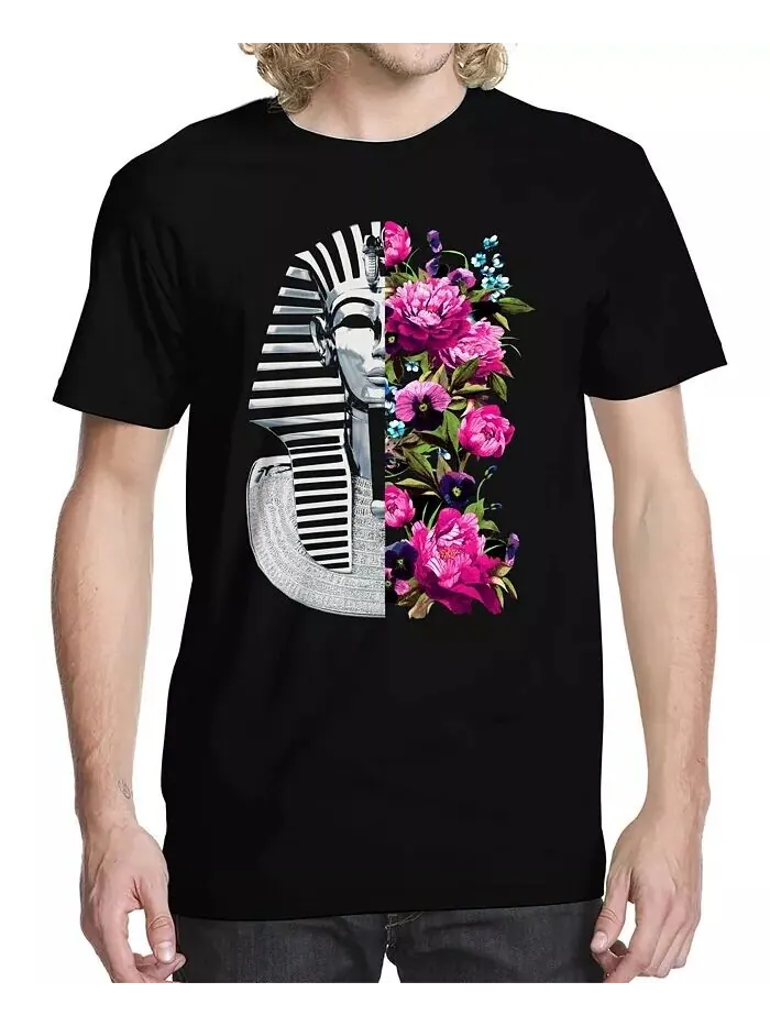 Мужская футболка с рисунком Tut Slice Rose Buzz Shirts